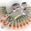 Mixed Flowers Ceramic Salad Servers -Ceramic Shop e3 111 f 1 ww 2 1