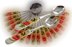 Sunflower And Poppy Salad Servers