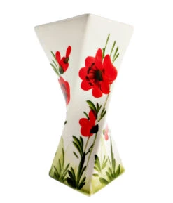 ‘SMALL’ Size Italian Poppy Design Ceramic Vase