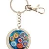 Murano Glass Key Ring Turquoise Base -Ceramic Shop fb 15 41 4149 w