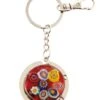 Murano Glass Key Ring Red Base -Ceramic Shop fb 16 4150 w