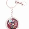 Murano Glass Key Ring Purple Base -Ceramic Shop fb 19 4153 w