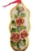 Italian Ceramic Pink Roses Plaque