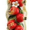 Italian Ceramic Pomegranate Wall Plaque