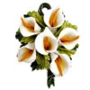 Lillies Flowers Ceramic Bouquet Italian Wall Plaque -Ceramic Shop o 9 89 lillies w 1