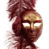 Volto Piume Full Face Venetian Mask -Ceramic Shop r49 4 w 1