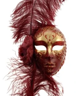 Volto Piume Full Face Venetian Mask